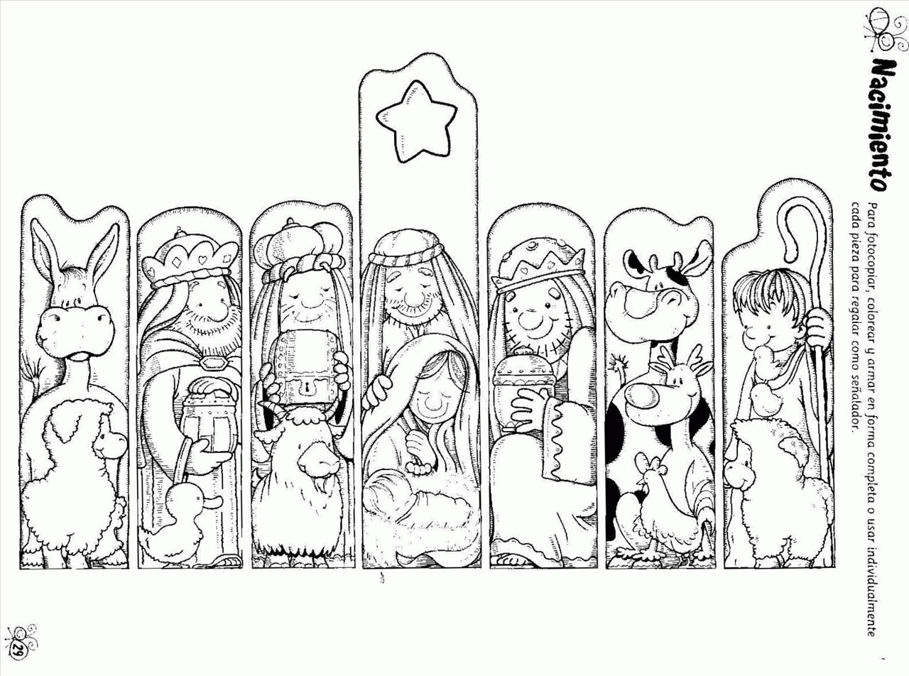 Szopka Bożonarodzeniowa kolorowanki